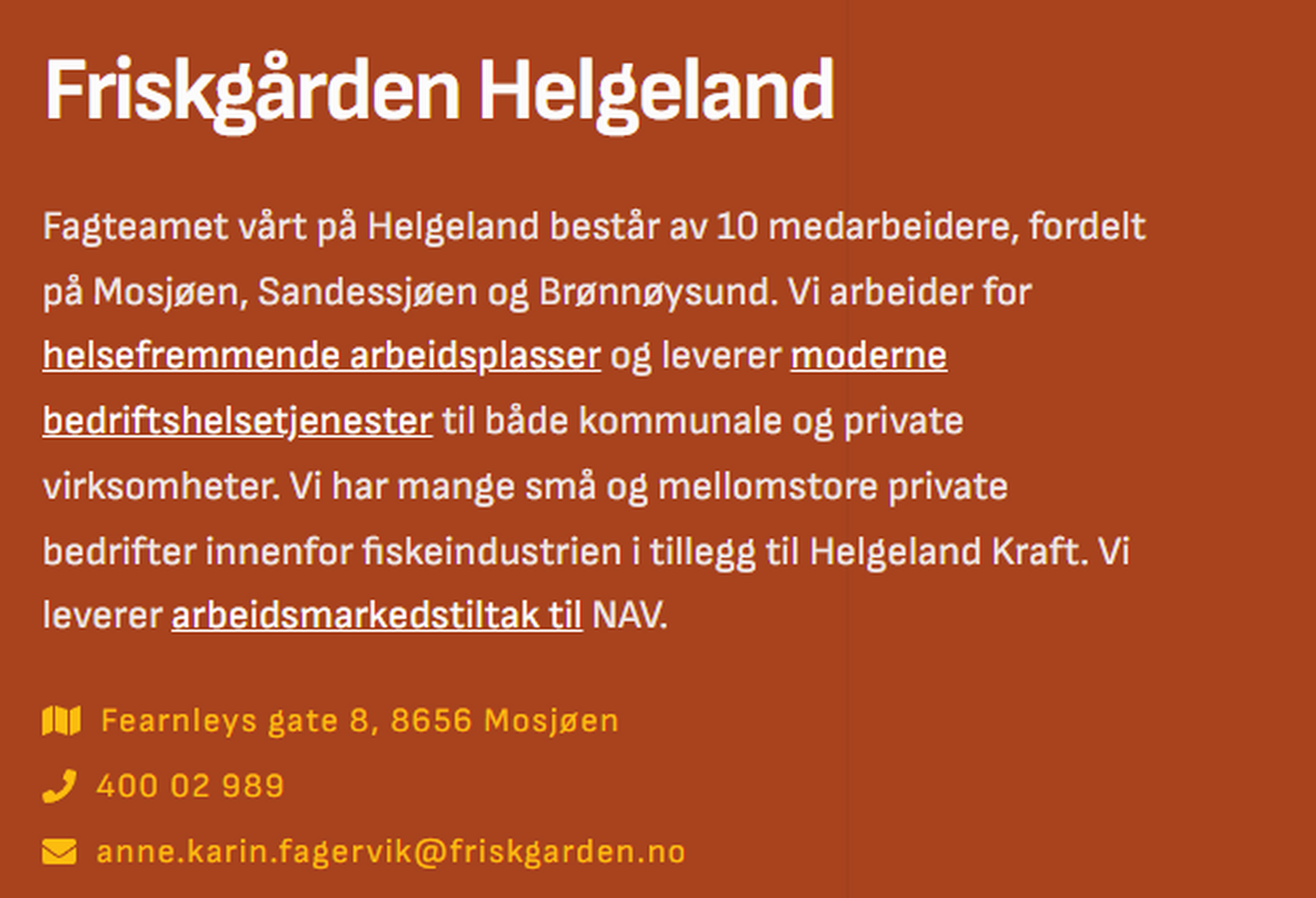 Friskgården Helgeland