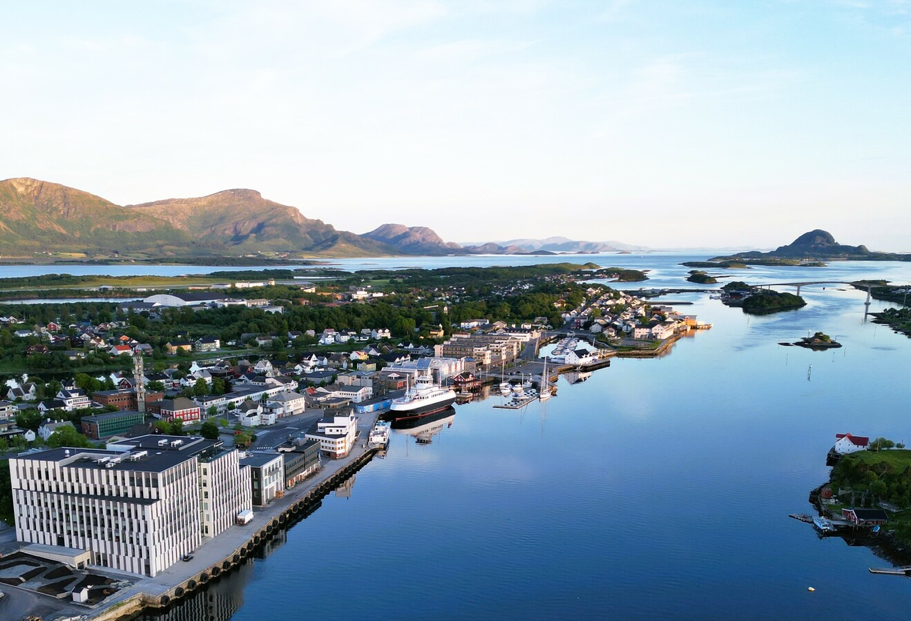 Dronebilde Brønnøysund